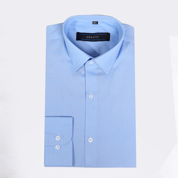 Gravity Men Dress Shirt Sky Blue