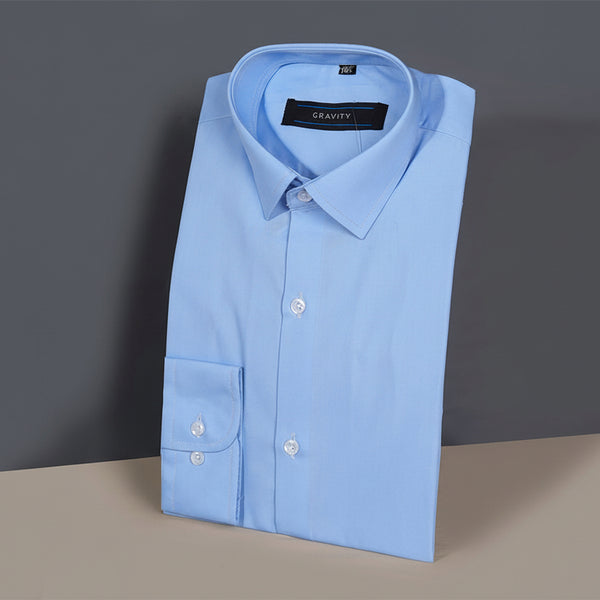 Gravity Men Dress Shirt Sky Blue
