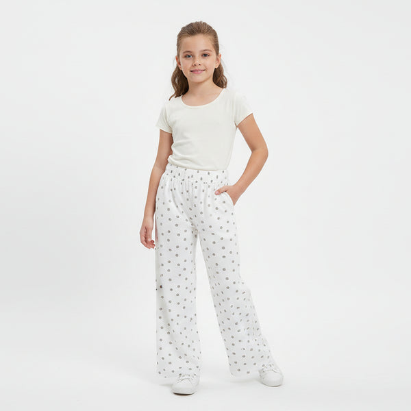 Girls White Trouser