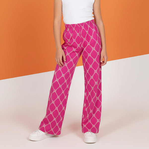 Girls Shocking Pink Trouser