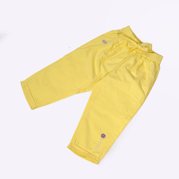 Girls Yellow Trouser