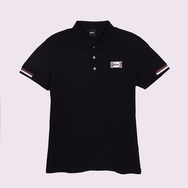 Gravity Black Polo T-Shirt