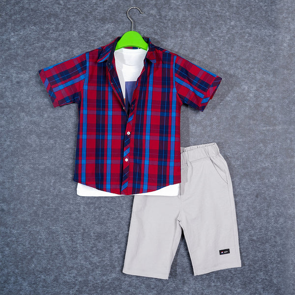 Boys Double Shirt & Short Set