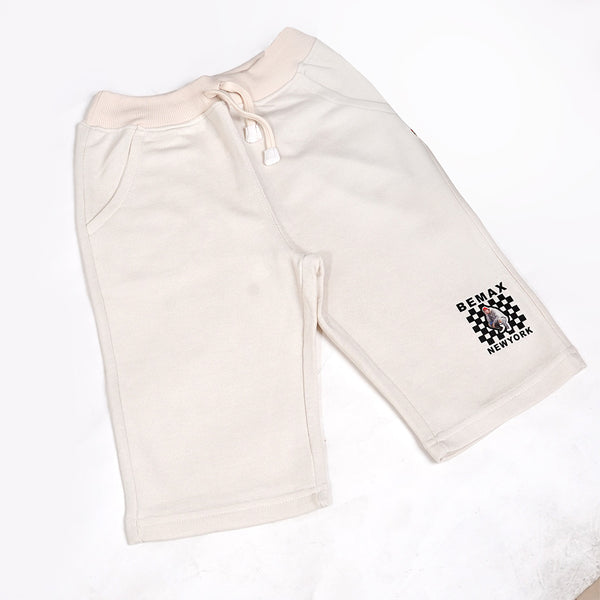 Boys Off White Shorts