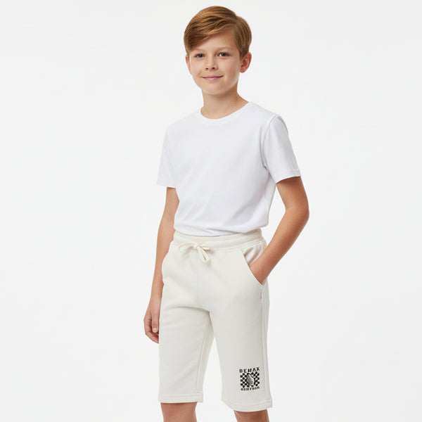 Boys Off White Shorts