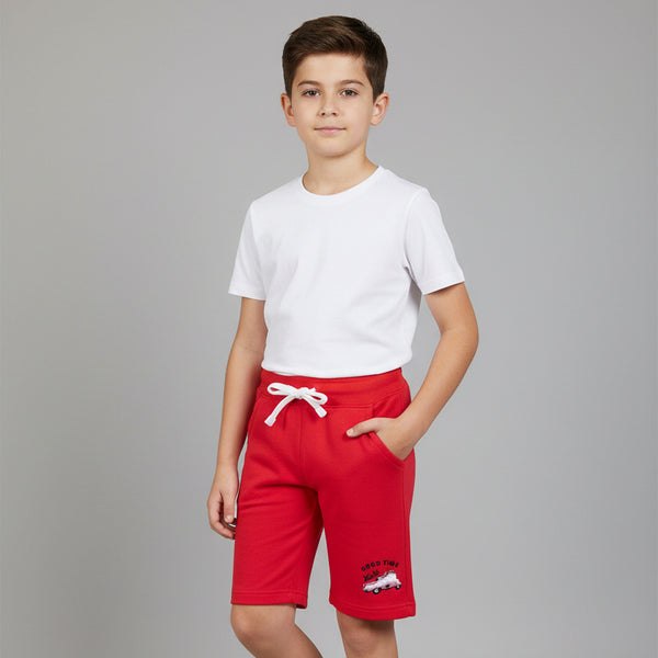 Boys Red Shorts
