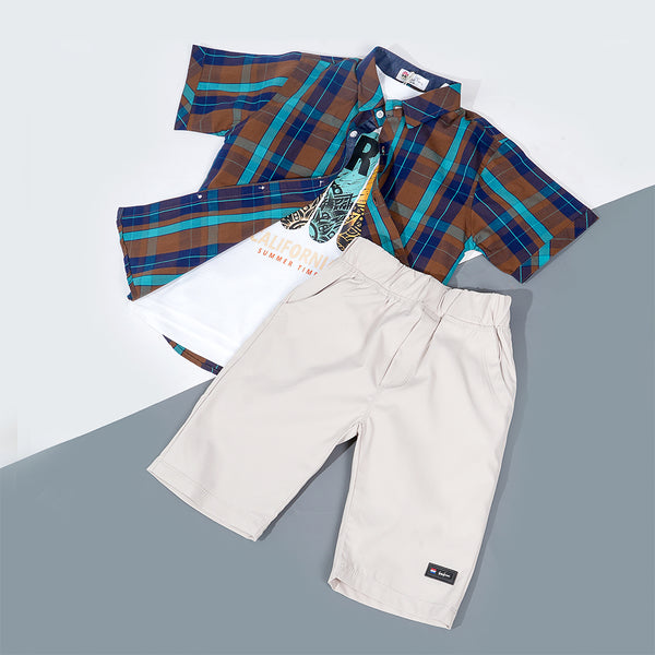 Boys Double Shirt & Short Set