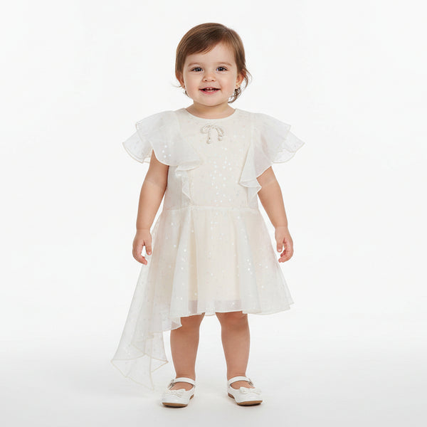 Girls Off White Frock