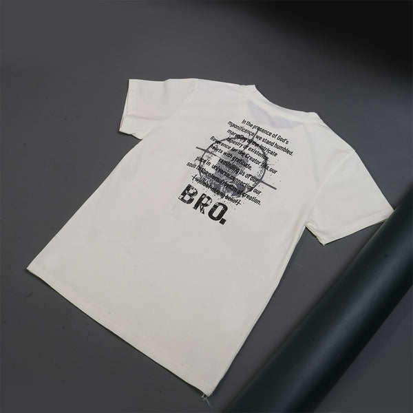 Boys Graphic White T-Shirt