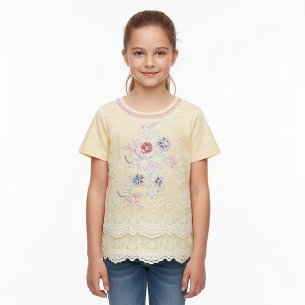 Girls Light Yellow Shirt