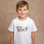 Boys White Graphic T-Shirt