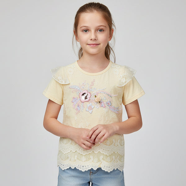 Girls Light Yellow Shirt