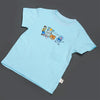 Boys Sky Blue Graphic T-Shirt