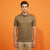 Gravity Brown Polo T-Shirt