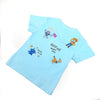 Boys Sky Blue Graphic T-Shirt