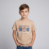Boys Graphic Brown T-Shirt