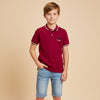 Boys Polo Red T-Shirt