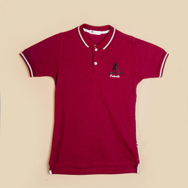 Boys Polo Red T-Shirt