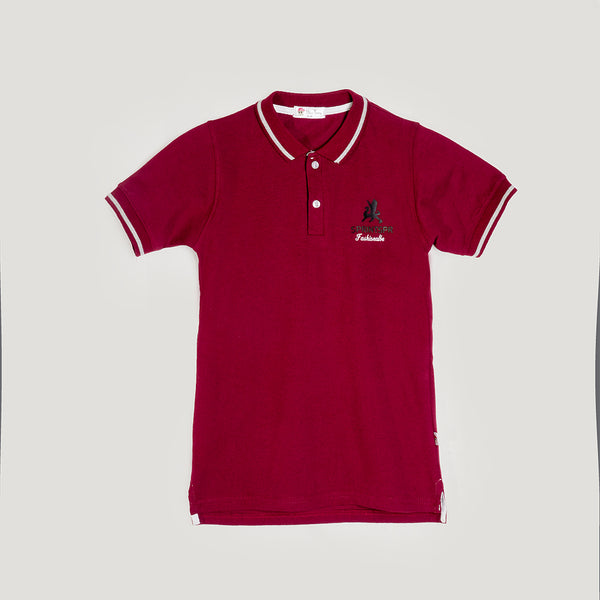 Boys Polo Red T-Shirt
