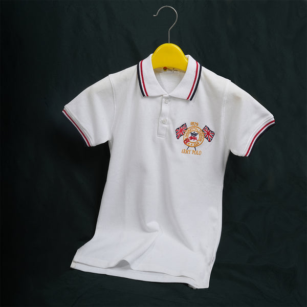 Boys Polo White T-Shirt