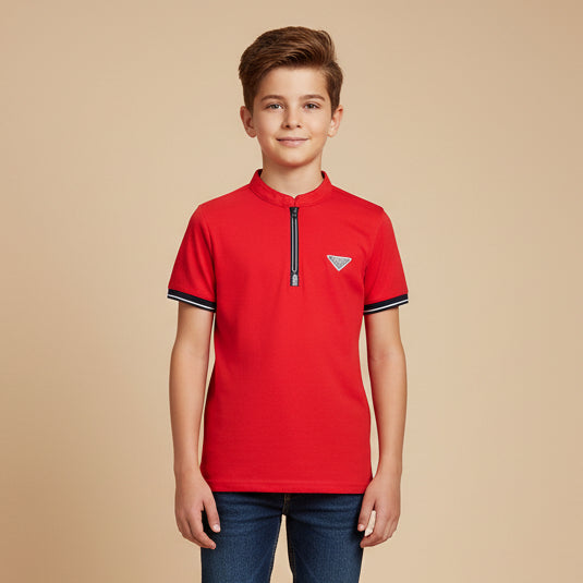 Boys Polo Red T-Shirt