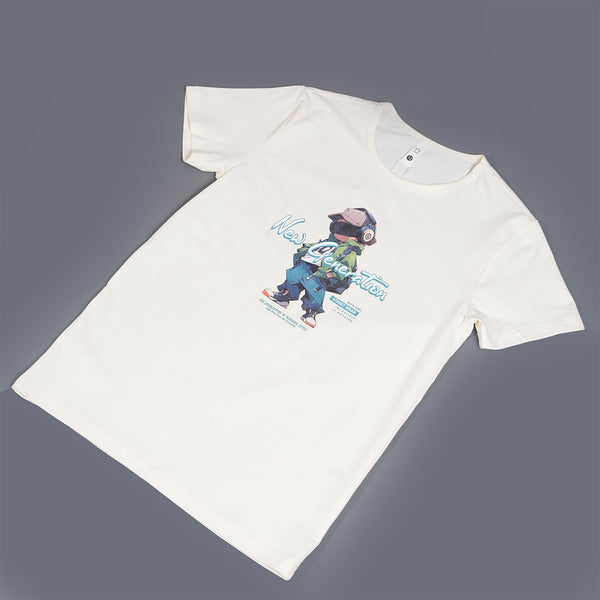 Boys Off White Graphic T-Shirt