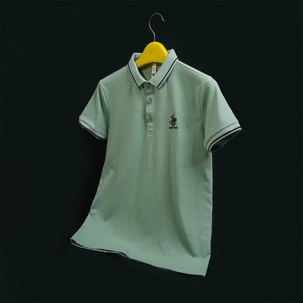 Boys Sage Green Polo T-Shirt