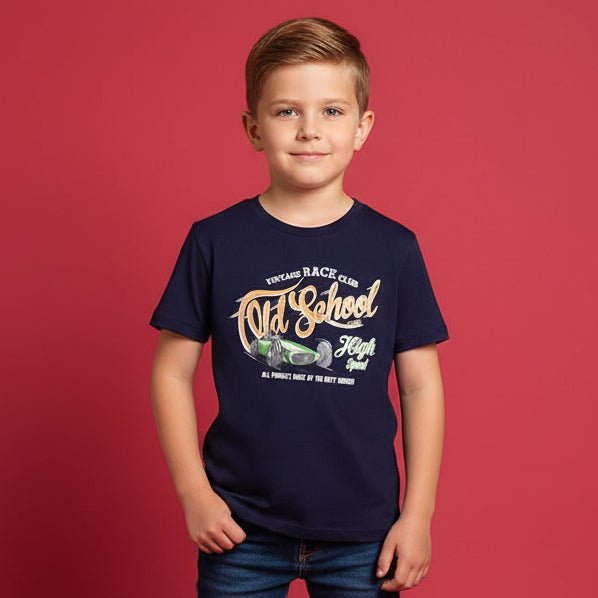 Boys Blue Graphic T-Shirt