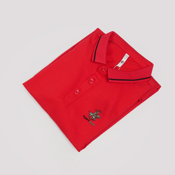 Boys Red Polo T-Shirt