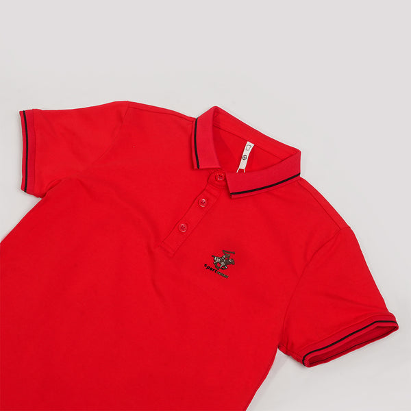 Boys Red Polo T-Shirt