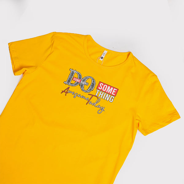 Boys Yellow Graphic T-Shirt