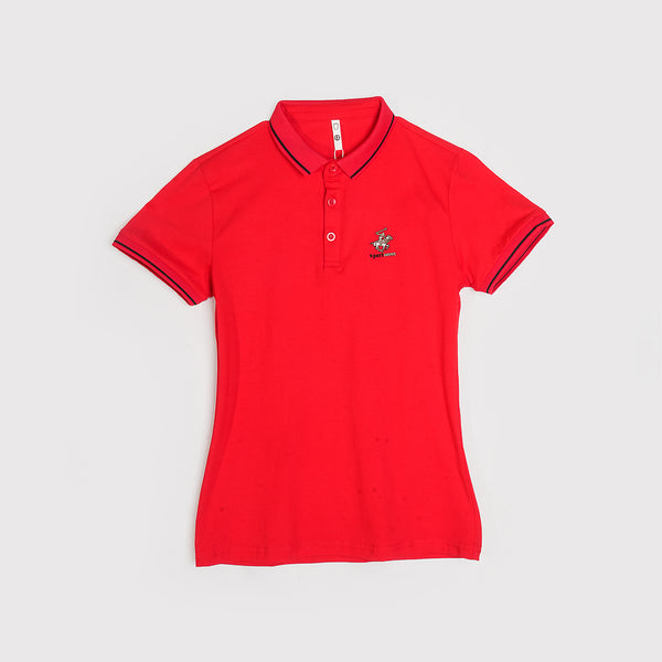 Boys Red Polo T-Shirt