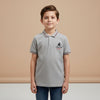 Boys Grey Polo T-Shirt