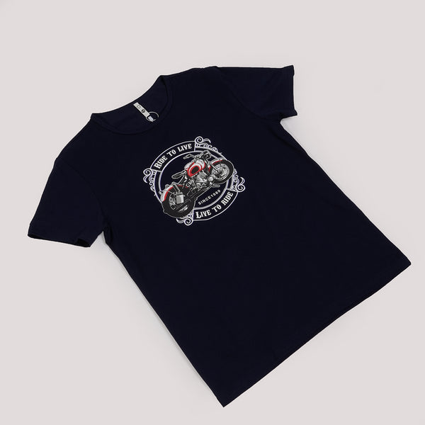 Boys Black Graphic T-Shirt
