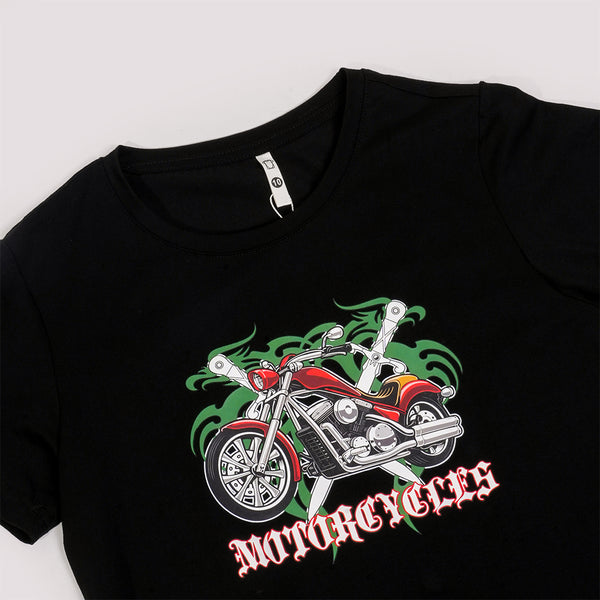 Boys Black Graphic T-Shirt