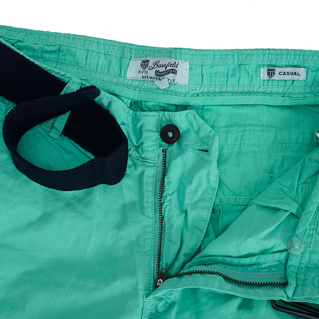 Brmuda Style Sea Green Shorts