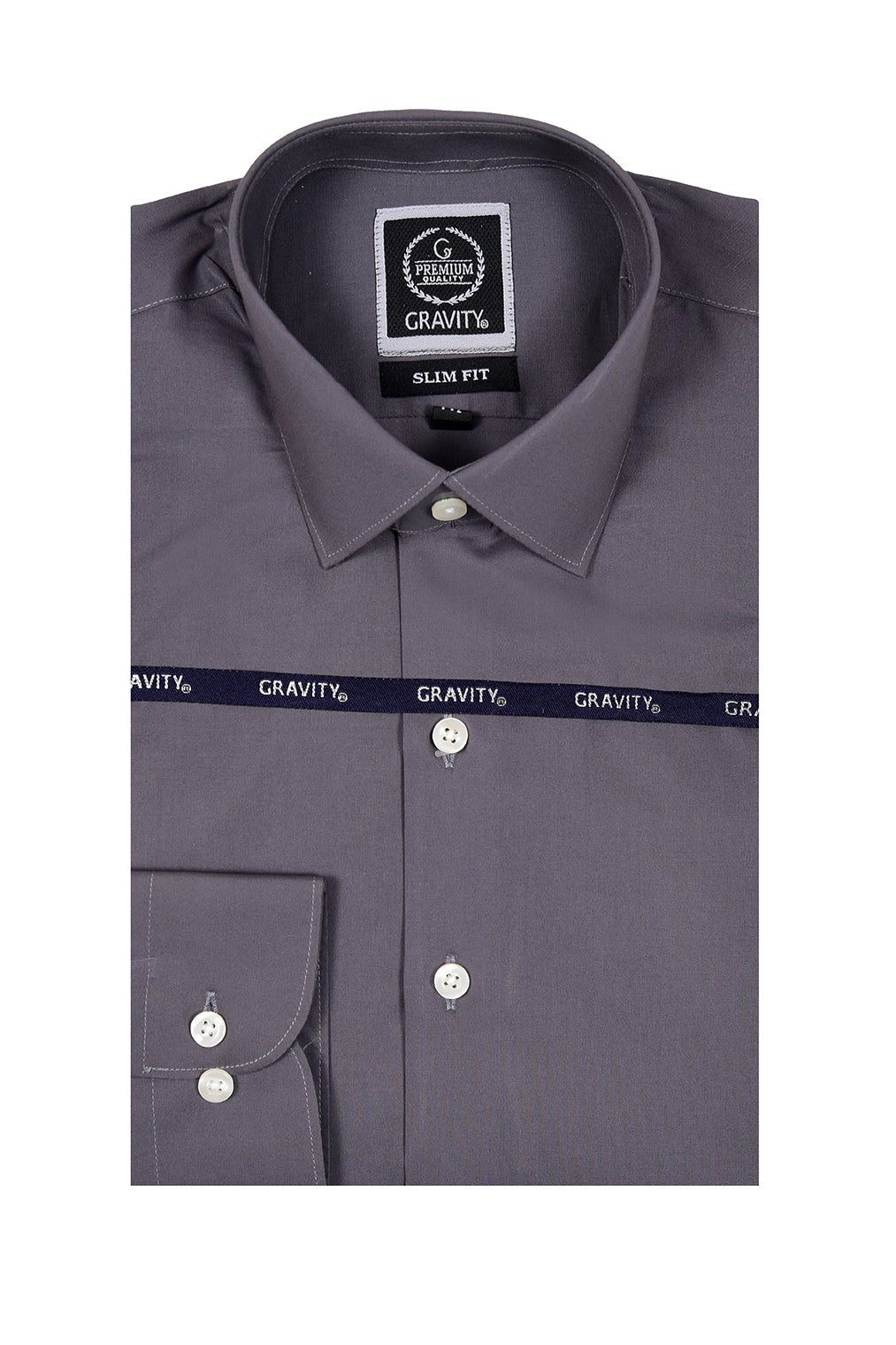 Gravity Men Dress Shirt Dark Grey 52670-52678