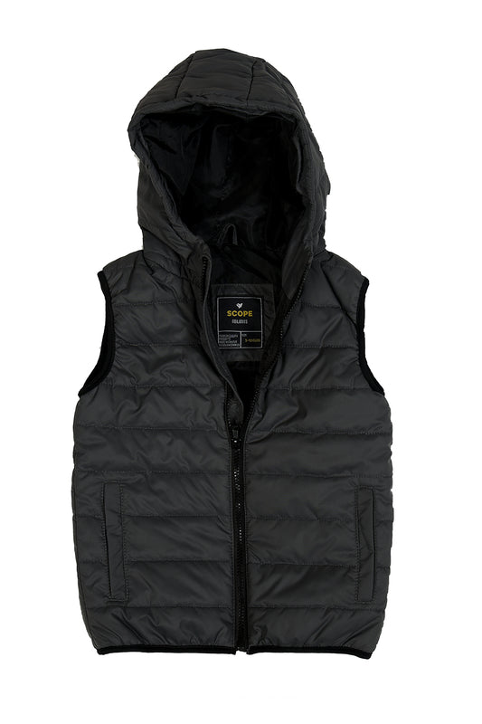 Boys Jacket Sleeveless Black