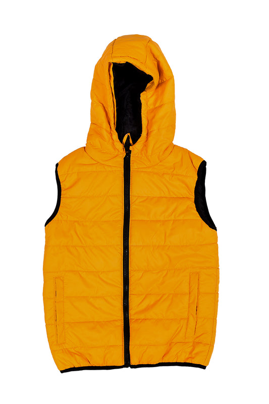 Boys Jacket Sleeveless Yellow