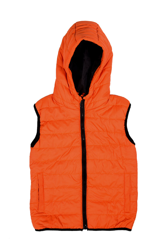 Boys Jacket Sleeveless Orange