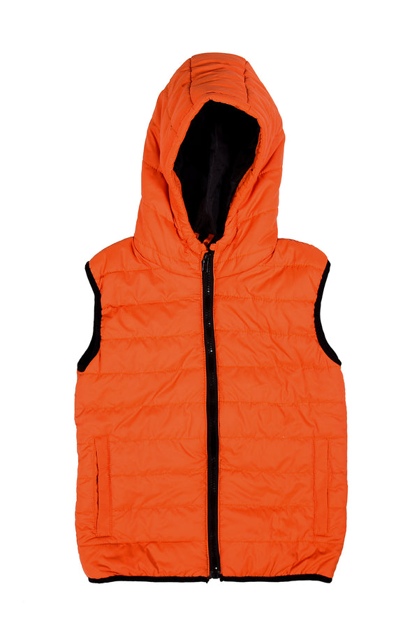 Boys Jacket Sleeveless Orange