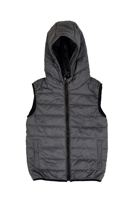 Boys Jacket Sleeveless Grey