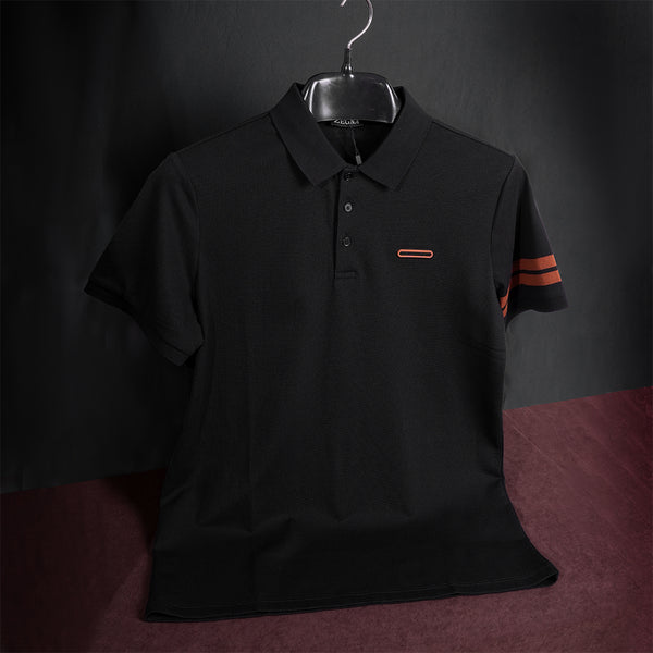 Gravity Black Polo T-Shirt