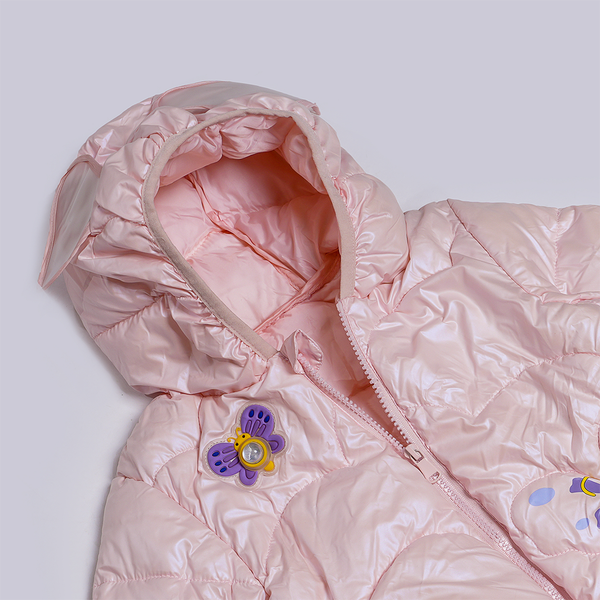 Pink Shinning Hoodie Jacket