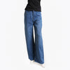 Women's Wide Leg Blue Jeans