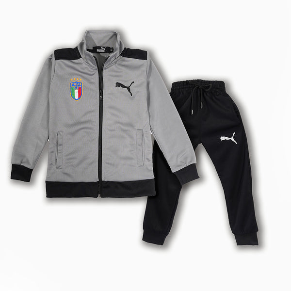 Boys Track Suit Grey & Black