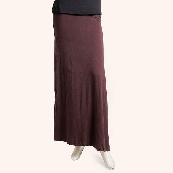 Womens Brown Long Skirt Free Size