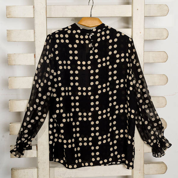 Black & Golden Casual Top