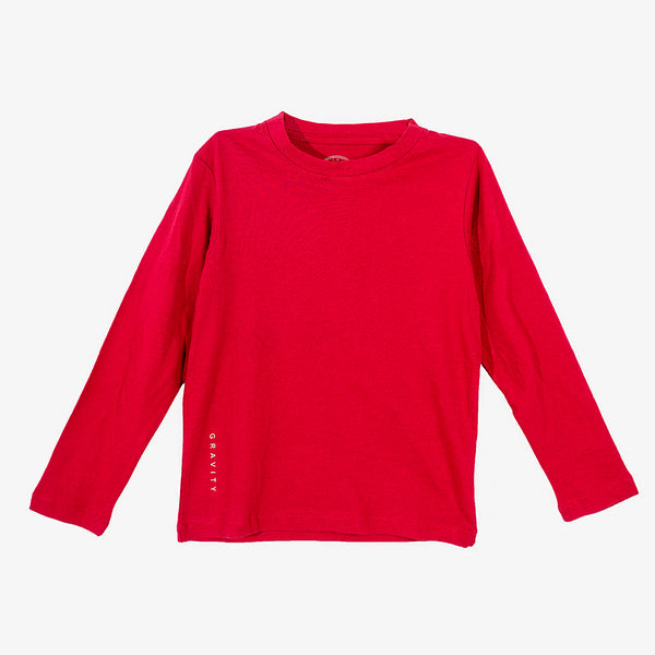 Boys Red Full Sleeves T-Shirt