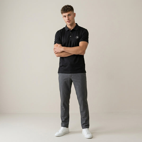 Gravity Black Polo T-Shirt